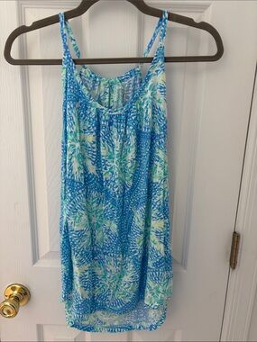 Lilly Pulitzer Blue & Aqua Printed Tank